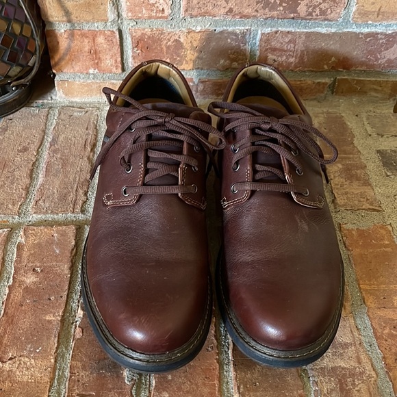 Unstructured by Clarks Brown Leather Oxford Shoes - Picture 6 of 10